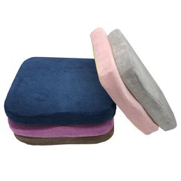 Cushion/Decorative Pillow Solid Colour Memory Foam Cushion Lumbar Support Breathable Office Chiar Seat Rebounce Home DecorationCushion/Decora