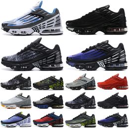 OG Designer Tn Plus 3 Tuned Running Shoes Chaussures Iii Triple White Black Hyper Blue Green Neon Huarache Mens Womens Trainers Sneakers Sports