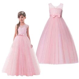 Girls Solid Color Dress Princess Birthday Gift Halloween Elegante vestito di Natale Fantasy Party Kids Vestidos Abbigliamento G220429