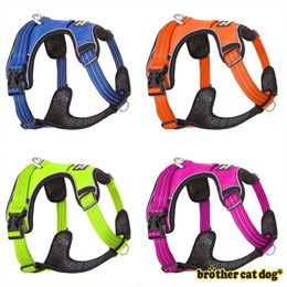 Strong Pet Dog For Dogs Training Vest Medium Big Adjustable Outdoor Protective Collar SXL 8815 Y200515