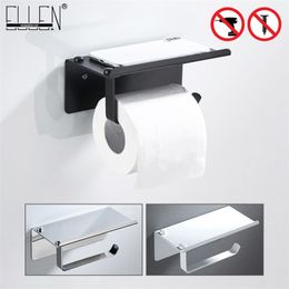 ELLEN Roll Toilet Paper Holder Bathroom Toilet Towel Paper Holder Phone Holder Bathroom Fixture Bathroom Accessories EL1013 T200425