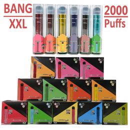 -Bang XXL 2000 Puffs Descartáveis ​​Vape Pen E Cigarro 800mAh 6ml Cartucho Pré-repleto PODs XXTRA VAPOR KIT