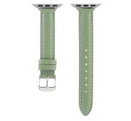 2PCS/Lot Suitable iWatch 1-7 Watch Bands New Design Avocado Series Leather Straps For Apple Wristbands 7 Colors