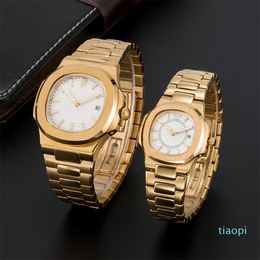 2022 new factory mens automatic mechanical watches silver strap blue gold watch stainless waterproof wristwatch lady watches