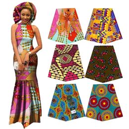 Elegant Africa Ankara Prints Batik Fabric Guaranteed Real Wax Patchwork for Women Party Dress Crafts 100% Cotton Best Quality T200810