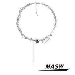 Chains Original Design One Layer Chain Necklace 2022 Trend Luxury High Quality Silvery Plated Women GiftsChains