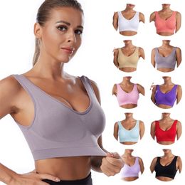 Sports Wireless Bralette for Women Underwear Push Up Nonadjusted Straps Bra Camisole Padded Solid Colour Brassiere 220511