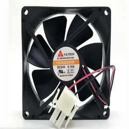 Wholesale fan: original FD249225HB 9025 24V 0.16A 9CM two-wire cooling fan