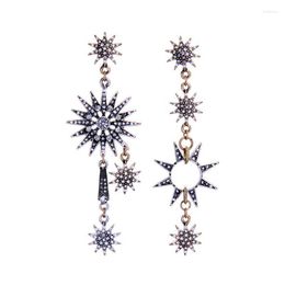 Dangle & Chandelier Bulk Price Asymmetric Crystal Earrings 2022 Fashion Snow Flower Pierced Hanging For Women JewelryDangle DangleDangle Far