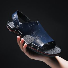 Sandals High Quality Bathroom 2022 Wear-resistant Flat Non-slip Fashion Casual Shoes Men's Shoe Slippers Men Brand Summer LightSandals