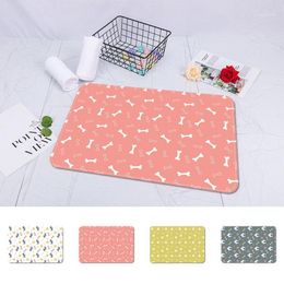 Bath Mats 40x60cm Floor Mat Cartoon Pet Dog Bone Printed Non Slip Shower Bedroom Decor Carpet Ultra Soft Absorbent