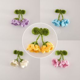 Fashion Bell Orchid Flower Brooch Pin Buckle Corsage Boutonniere Women Girl Sweet Party Gift