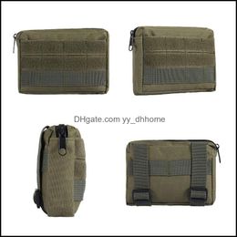 Storage Bags Home Organization Housekee Garden Nylon Waterproof Tactical Waist Bag Outdoor Cam Dhud2