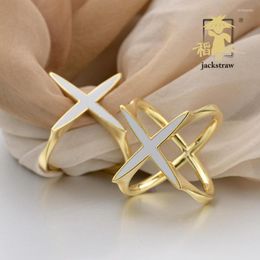 Pins Brooches Cross Dual-use Enamel Colour Scarf Ring Jewellery Scarves Buckle Corsage Female BowPins Kirk22