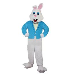 2022 new White Rabbit Bunny Mascot Costumes Christmas Fancy Party Dress Cartoon Character Outfit Suit Adults Size Carnival Easter Advertising Theme Clothing