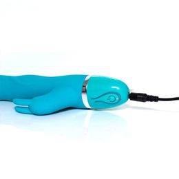 20RD Clitoris G-Spot Massage Mute Dildo USB Rechargeable Rabbit Waterproof Stimulation Vibrator sexy Toys for Woman Adults