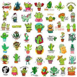 50Pcs Cute Funny Cactus Stickers Non-Random For Car Bike Luggage Sticker Laptop Skateboard Motor Water Bottle Snowboard wall Decals Kids Gifts