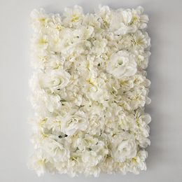 Decorative Flower Panel for Wall Handmade with Artificial Silk s Wedding Decor Baby shower Party Backdrop 210317