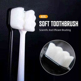 Toothbrush Soft Fur Toothbrush Million Ultra fine Bristles Hair Suitable for Bleeding Gums Deeply Clean Care Gum Health 0511