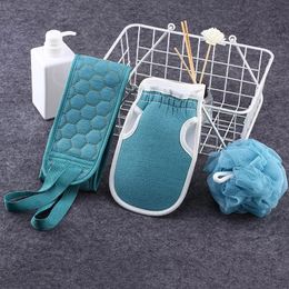 Wholesale Bubble Shower Sponge Mesh Ball Bathing Back Belt Scrubber Exfoliating Bath Brush Set