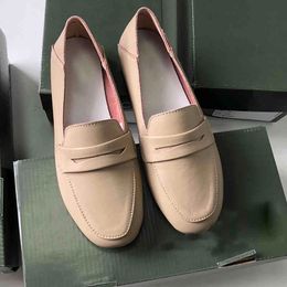 Dresses Shoes Women Leather Loafers Casual Shoes Designer Dress Shoes Wedges Office 220718