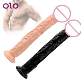 OLO Huge Penis Big Size Realistic Anal Dildo Silicone Suction Cup Crystal Jelly sexy Toys for Woman Adults 18 Men sexyyshop