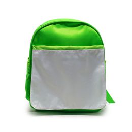 2022 Blank sublimação bolsas escolares fofas da escola primária Backpack Satchel Kids Book Bag Diy School Sagra para presente de ano DD