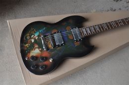 Color pattern six string electric guitar we can customize various styles of guitars