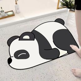 Cartoon Bathroom Floor Mats Absorbent Non-Slip Fast Dry Cleaning Hand Diatom Mud Soft Floor Mats Easy Clean Hard Shower Mat Floo