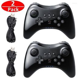 Game Controllers & Joysticks 2PCS For Wii U Pro Wireless Classic Controller Joystick Gamepad With USB Cable Phil22