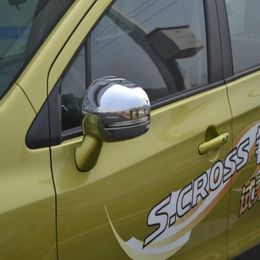 High quality ABS chromes 2pcs Car side door mirror decoration cover,rearview protective cover for Suzuki Vitara 2016-2022,S-cross/Scross 2013-2018