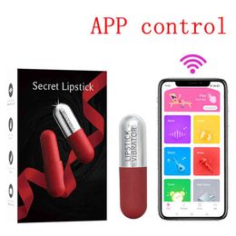 Nxy Eggs 20 Speed Wireless Vibrating Mini Bullet Capsule Jump App Control for Women Sexy Toys Vaginal Ball Masturbator 220421