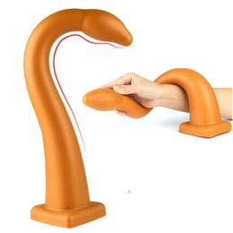 Nxy Anal Toys Long Plug Dildo Big Butt with Suction Cup Vagina Female Masturbator Prostate Massage Erotic Sex Toy for Men Woman 220506