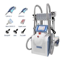 Multi-Functional 360 Cryolipolysis Slimming Machine Cryotherapy Cryo Cool Tech Cryotherapi Fat FreezeReduction Skin Tightening Treatment Equipment