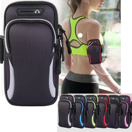 iphone jogging holder UK - Gym Sports Running Jogging Armband Bag Holder Case Cover For Cell Phone Arm band 6.53" 7.2 for iphone 13 LG