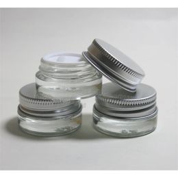 24 x 5g Traval Mini Small glass cream make up jar with Aluminium lids cosmetic container cosmetic packaging glass jar T200323