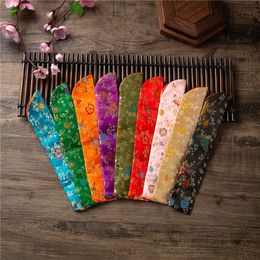 Other Home Decor Chinese Style Hand Fan Cover Bag Vintage Embroidery Floral Handheld Folding Fan Sleeve Protector Dustproof Holder Pouch Pocket 20220608 D3