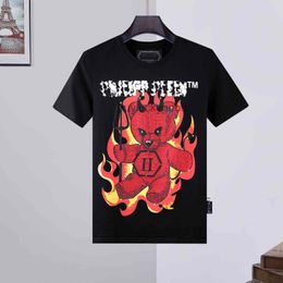 Фабрика розетки 21SS Factory Factory Роскошная футболка мужская футболка Skull Tshirt PP Phillip Plain Tshirt
