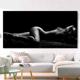 Modern Portrait Posters and Prints Wall Art Canvas Painting Sexy Body Nude Women Pictures for Living Room Home Decor No Frame