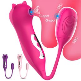 Powerful Clit Sucker Nipple Vibrators For Women sexy Toys Vacuum Female Clitoris Stimulator Vibrating Erotic Goods Adult 18 Beauty Items