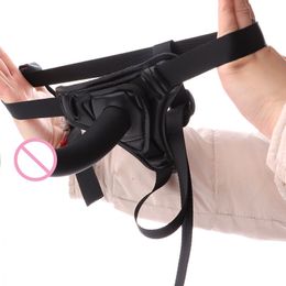 Wearable Strapon Penis on Dildos Pants Realistic Dildo Panties Harness Belt Anal Plug sexy Toys for Woman Lesbian Gay