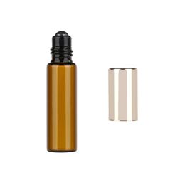 3ML 5ML 10ML Essential Oil Roller Bottles Glass Roll-on Bottles with Stainless Steel Rollers