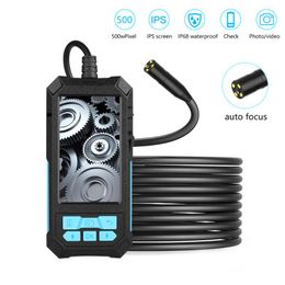 Cameras Auto Focus Endoscope 4.5 Inch Screen Display Borescope HD 4 LEDs 500w Cable For Car Waterproof Camera CameraIP IP