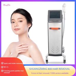 Fast No Pain Noninvasive 3 Wavelength Laser Machine Ice Point Permanent Hair Removal Equipment for Salon Use