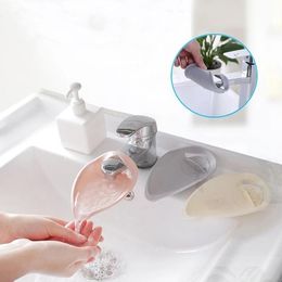 Children Baby Hand Washer Silicone Faucet Extender Sink Handle Extension Kids Hand-Washing Guide Tool Splash Proof Nozzle