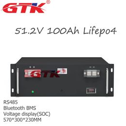 48V 100AH Lifepo4 Battery Pack Deep 3500 Cycle 3.2V Sealed Lithium Iron Phosphate Capacity Cell BMS 16S 51.2V Lithium-Iron 100A