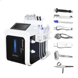 Skin analyse hydradermabrasion beauty equipment 10 in 1 facial massager hot and cold face beauty machine