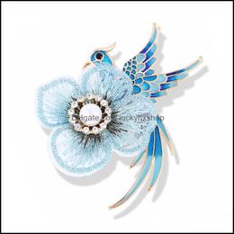 -Pins Spettaio gioiello in stile cinese in cinese ricamato da phoenix uccello fiore da fiore da fiore di lussuoso accessorio per spilla vintage per spillo