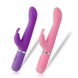 NXY Vibrators Fairy Rabbit Vibrating Stick Frequency Silicone Double Gpoint Female Masturbation Massage 220713