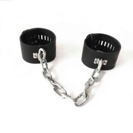 sex for cheap Canada - NXY SM Sex Adult Toy Black Emperor Sm Fun Leather Chain Handcuffs Toys Slave Torture Devices Chinese Factories Cheap Safe 1217